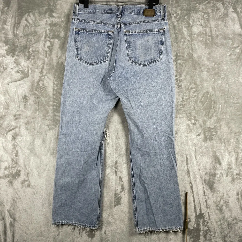 Vtg 80s 90s GAP Jeans Mens 32x30 Relaxed Boot Cut Fit DISTRESSED THRASHED